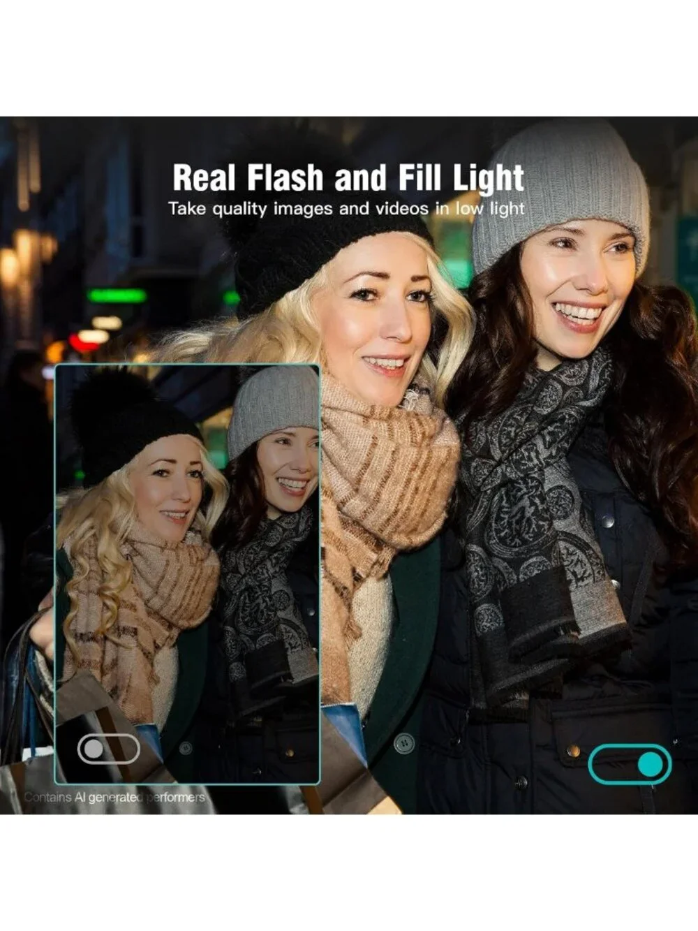 4K Vlogging Camera, 64MP Point & Shoot, 18X Zoom, Anti-Shake, Compact, Blush